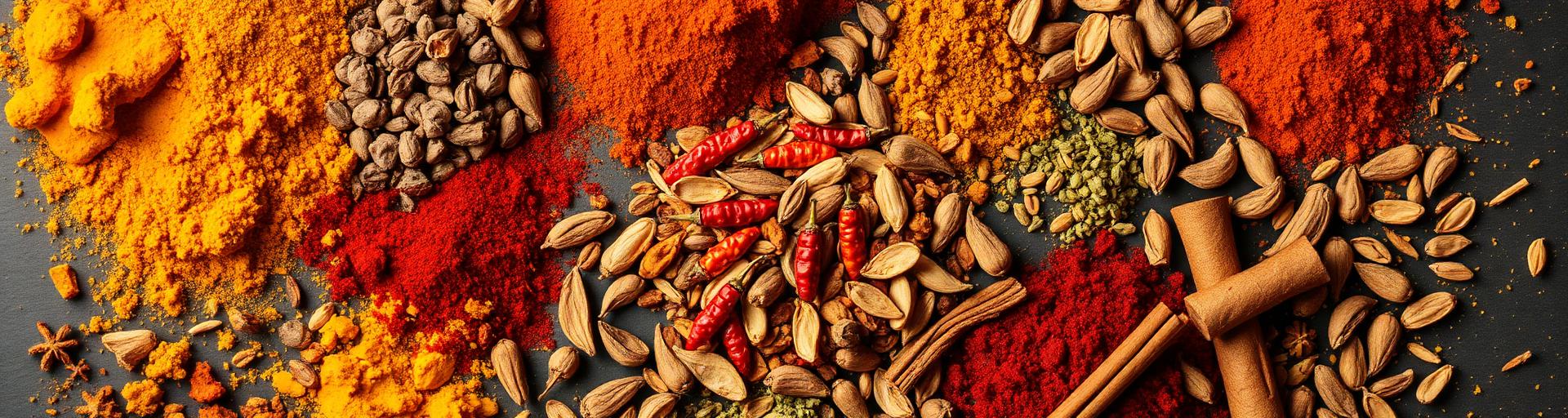Assortment of Indian spices